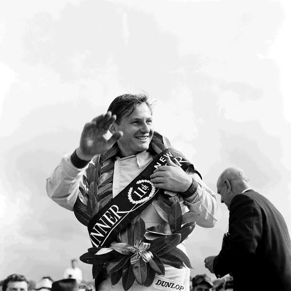 Bruce McLaren, NZ Grand Prix winner, January 1964